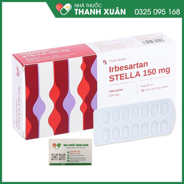 Irbesartan STELLA 150mg thuốc điều trị tăng huyết áp